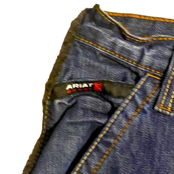 ARIAT FR Cat 2 Men’s Sz 50 x 30 Dark Denim Carpenter Low Rise M4 Bootcut Jeans - Picture 4 of 8